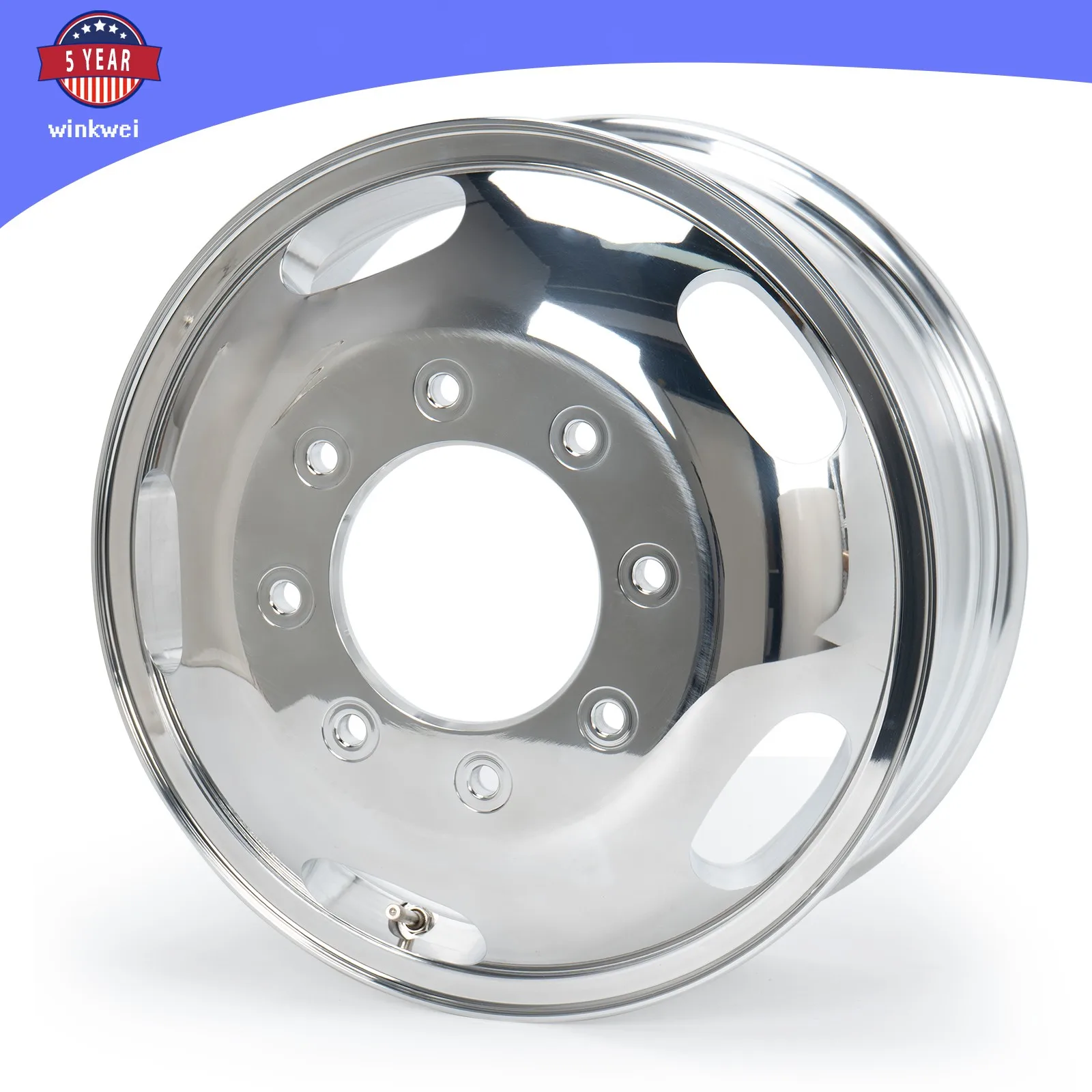 

17-дюймовый (6,5 дюйма) колесный диск для Ford F-350 DRW Dually 2005-2020 годов выпуска, передний, полированный, артикул 3618