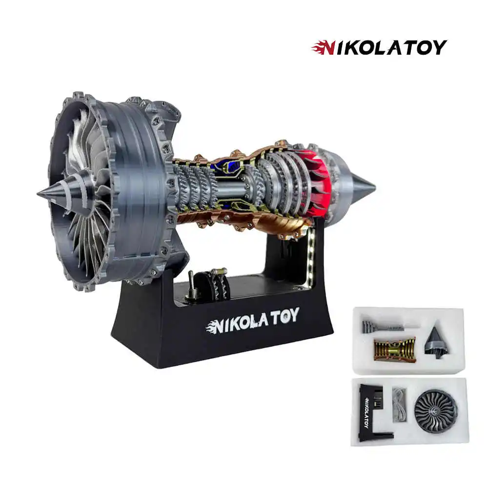 NikolaToy™ TR900 Turbofan engine model (25cm / 10in) flagship version Diy Kits