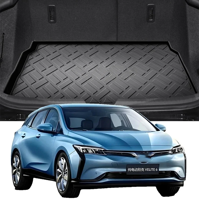 Upgrade TPE Car Rear Trunk Mats Storage Pads Cargo Tray Dustproof Waterproof Protecion Cushion For Buick Velite 6 2019-2024