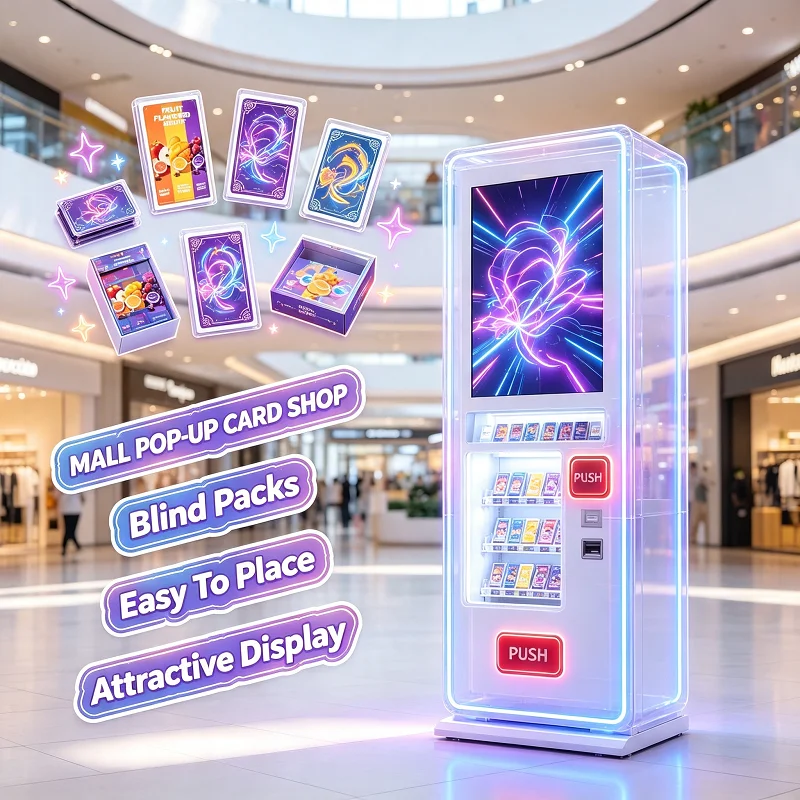 Freestanding Vending Machine TCG Card Vendor Energy-Saving Snack Drink Unit for Library Lounge