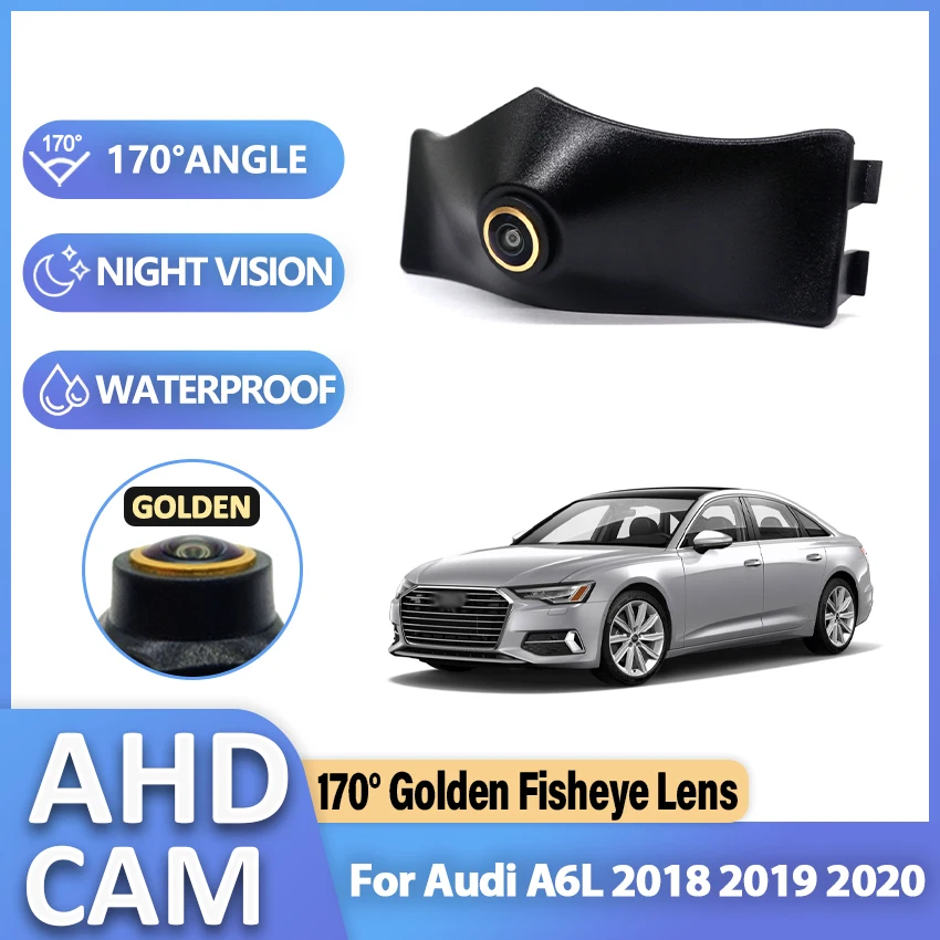 

Golden AHD Vehicle Front Side View Camera CCD FishEye Lens Night Vision For Audi A6L 2018 2019 2020 Car Front View OEM Camera