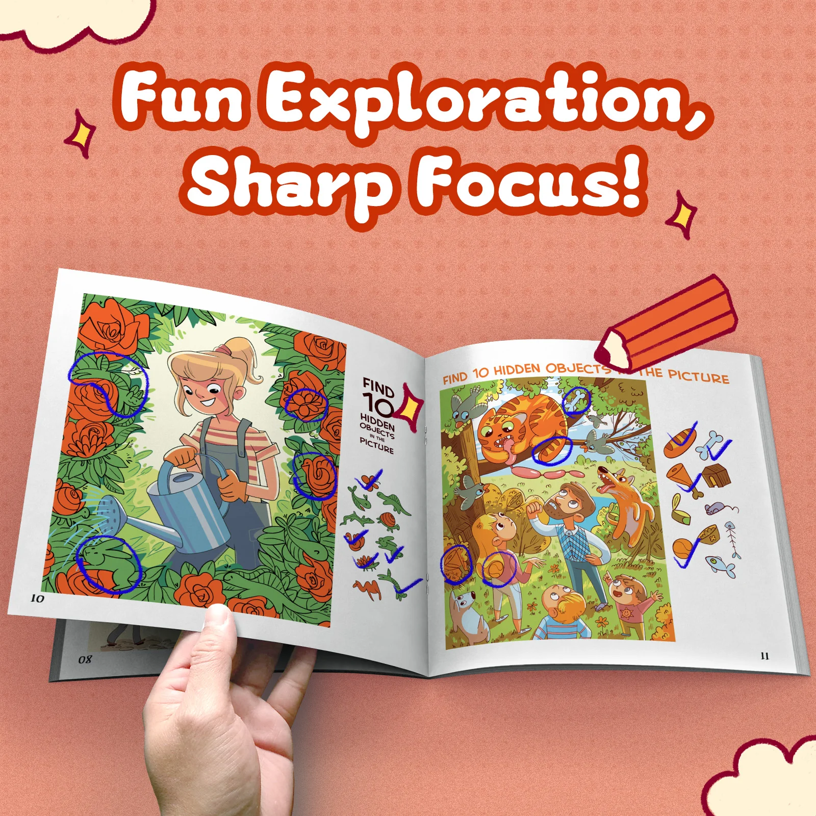 Look and Find Book for Kids - Attention Training Activity Book 6