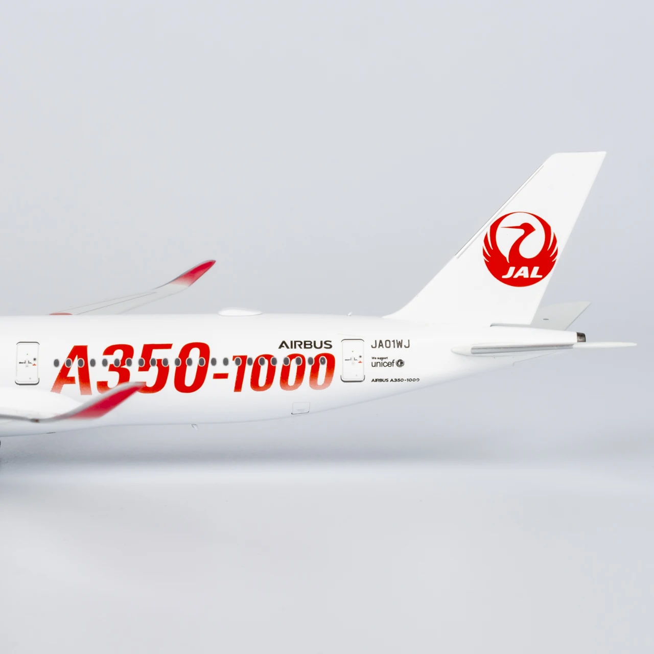 57012 Legierung Sammlerflugzeug Geschenk NG Modell 1:400 Japan Airlines JAL Airbus A350-1000 Druckguss-Flugzeug Jet-Modell JA01WJ