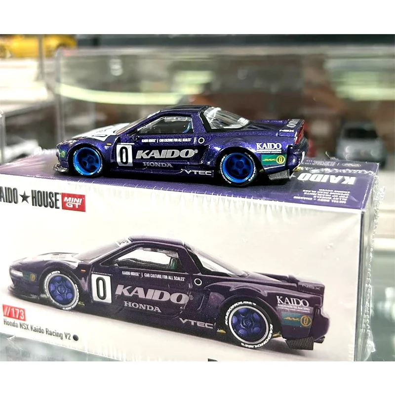 

MINIGT KHMG NSX Racing 173 1:64 V2 Car Model Kaido House Openable Hood Diecast