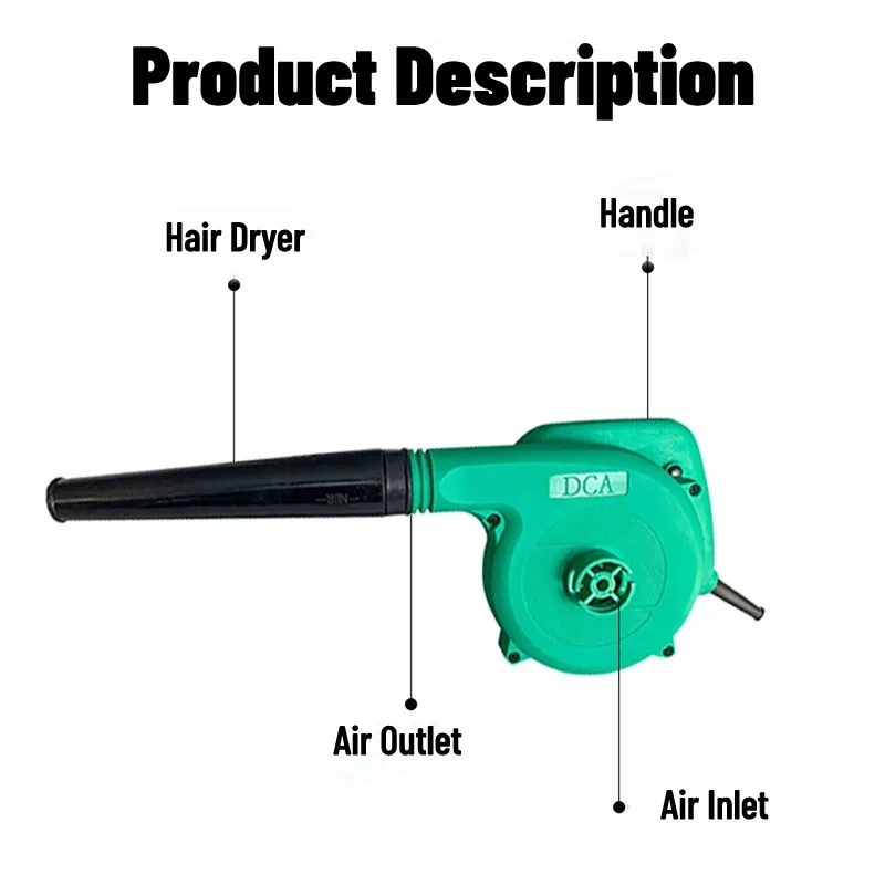 Blower and vacuum blower, household dust blower, lithium battery, industrial hair dryer, high power Household dust blower