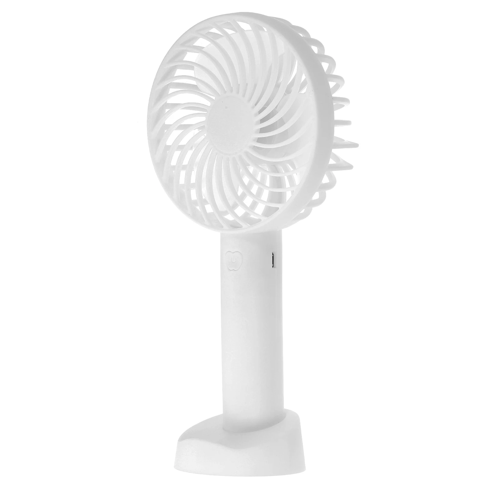 

Portable Handheld Fan Convenient Desktop Fan Small Summer Fan Simple Style USB Fan for Dormitory Home Office (White)