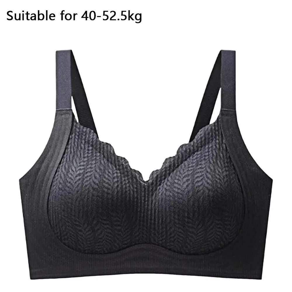 

New Breathable Seamless Bras Ribbed Soft Support Wireless Bras Beautiful Back Anti-Sagging Pilates Underwear Everyday Wear