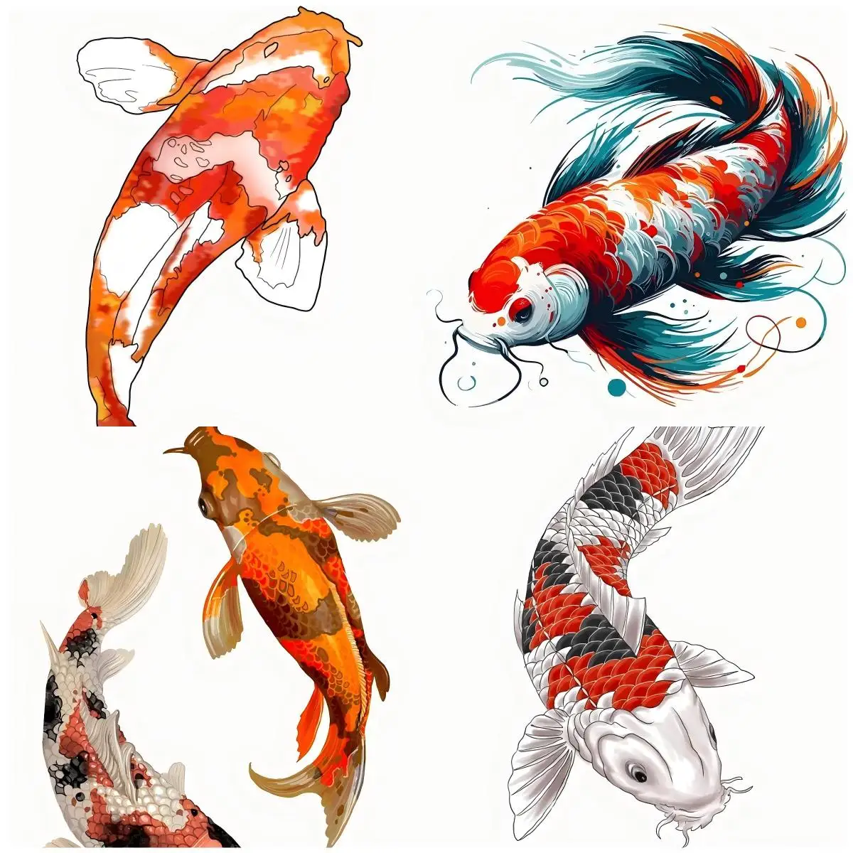 

Koi Fish Yin Yang Car Stickers Auto Truck Motorcycle Graphics Decoration Decal Accessories