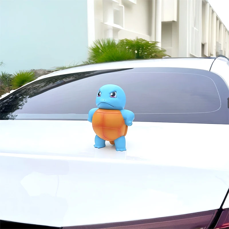 Squirtle parti di automobili che possono spruzzare acqua ed esporre acqua Pet Elf grande e piccolo modello periferico di animazione Anime