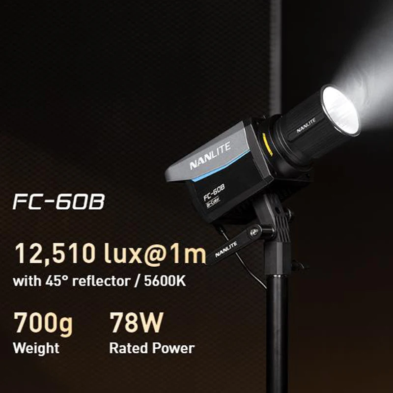 Nanlite FC-120B 145W Photography LED Light 2700K-6500K Bi-color Professional Lamp For Video Photography Studio Live Stream