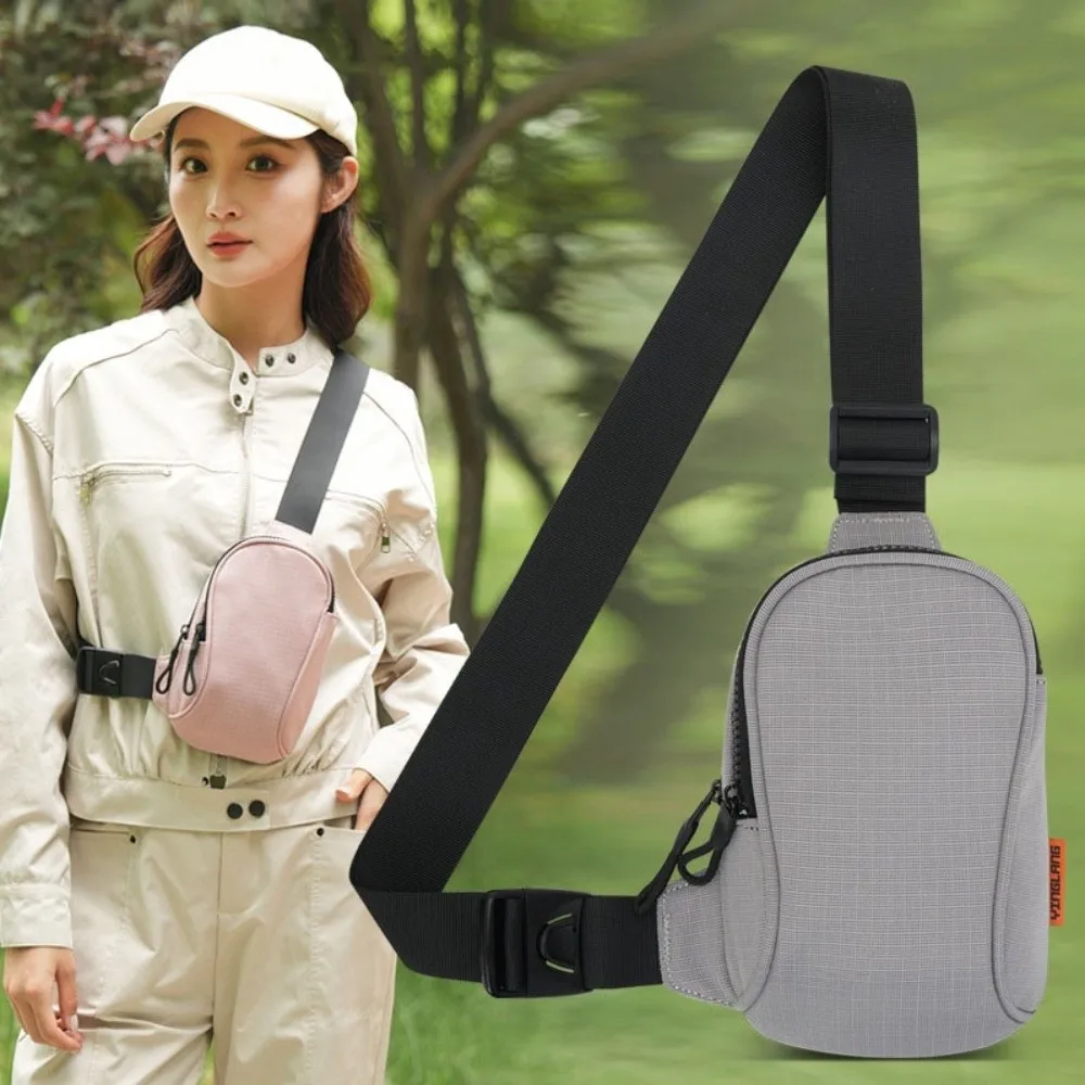 Solid Color Mobile Sports Chest Bag Chest Pack Lightweight Mobile Shoulder Bag Waterproof Storage Sports Shoulder Crossbody Bag