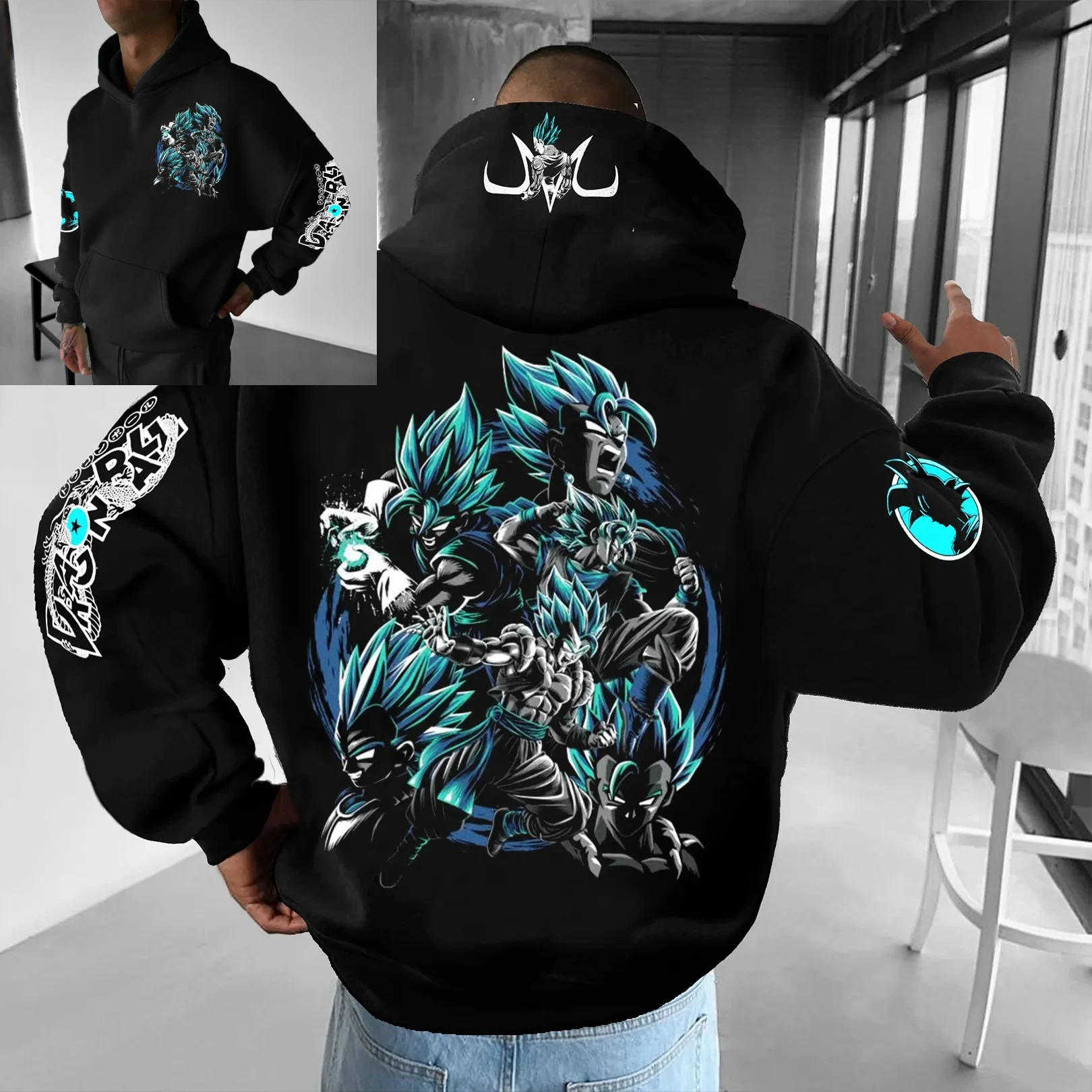 

Толстовка с рисунком Dragon Ball Z Majin Buu для мужчин и женщин, весна-осень 2021, уличная одежда в стиле аниме, повседневная толстовка, одежда унисекс