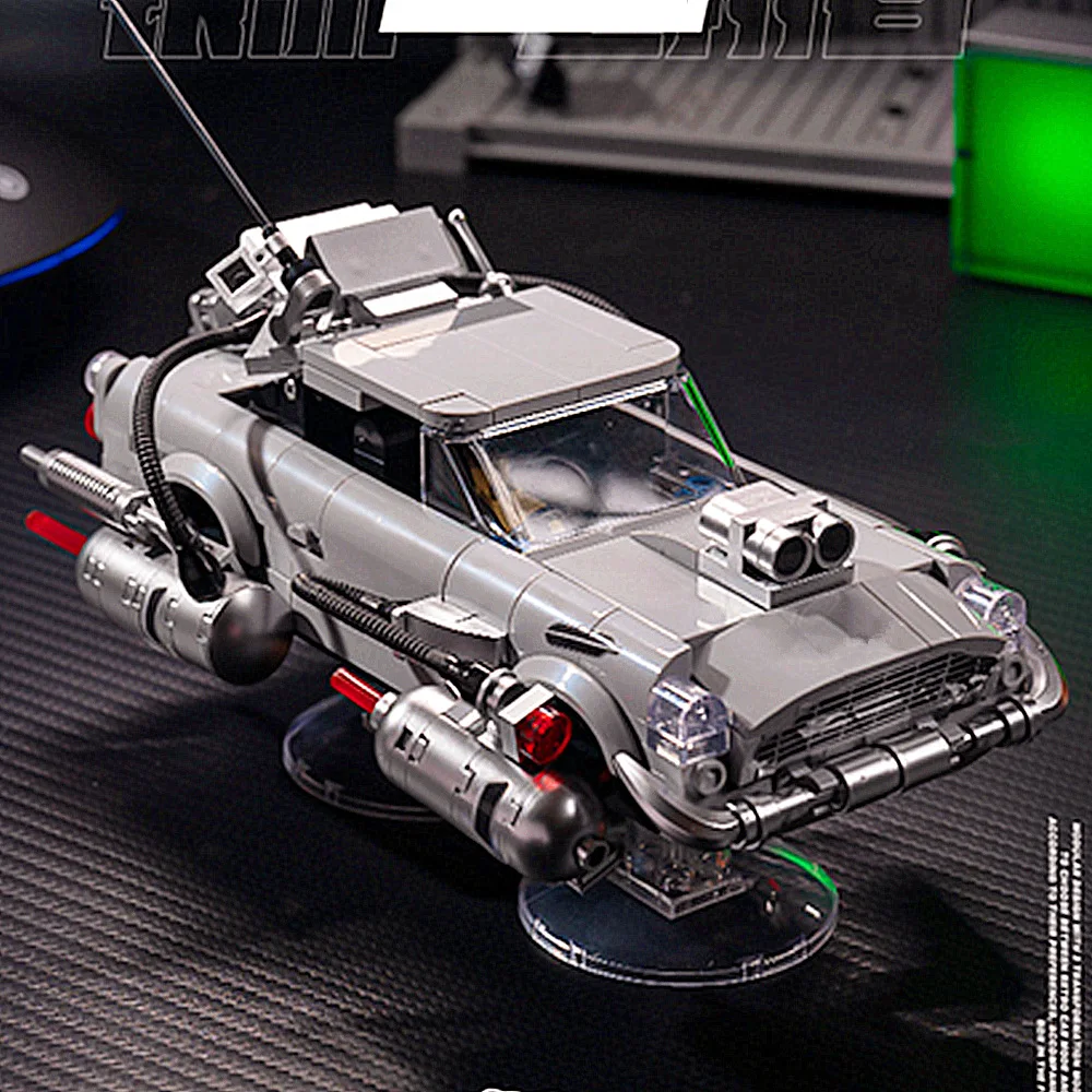 Technical Blocks Car Time Machine Racing Speed Cars Back To The Future MOC-Model Building Kit Block Bricks Toys Kid Gift