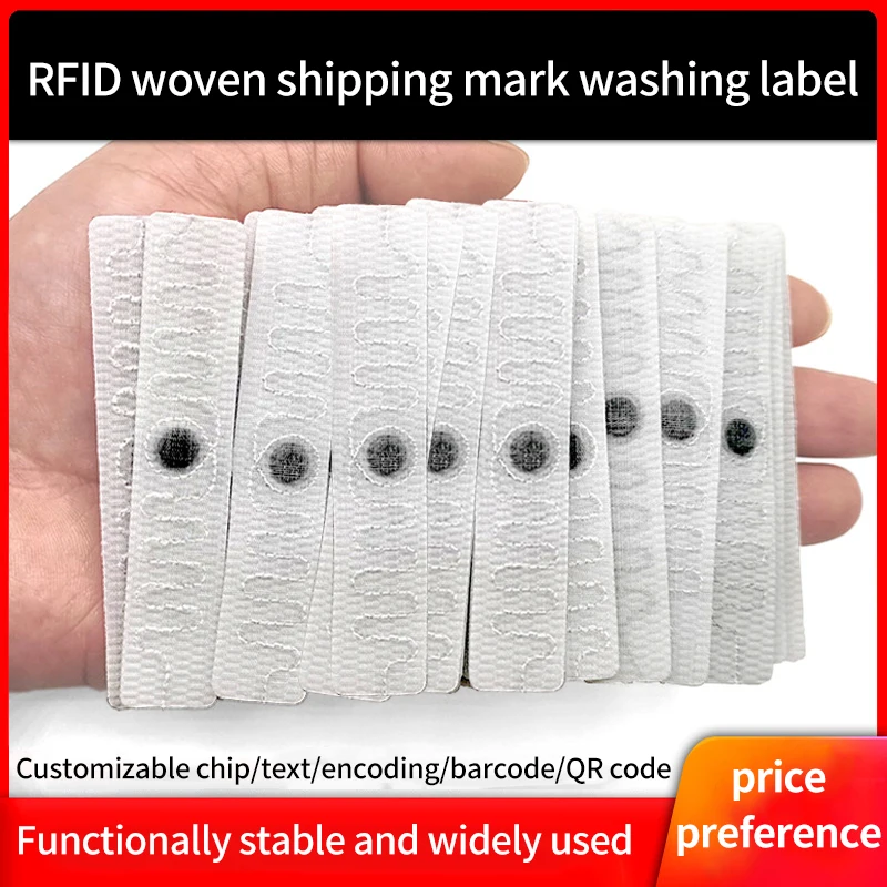 NFC Waterproof Label RFID Sticker for Clothing Industry 13.56MHz Programmable Blank Label Universal Protocol 18000-6C 50/100pcs