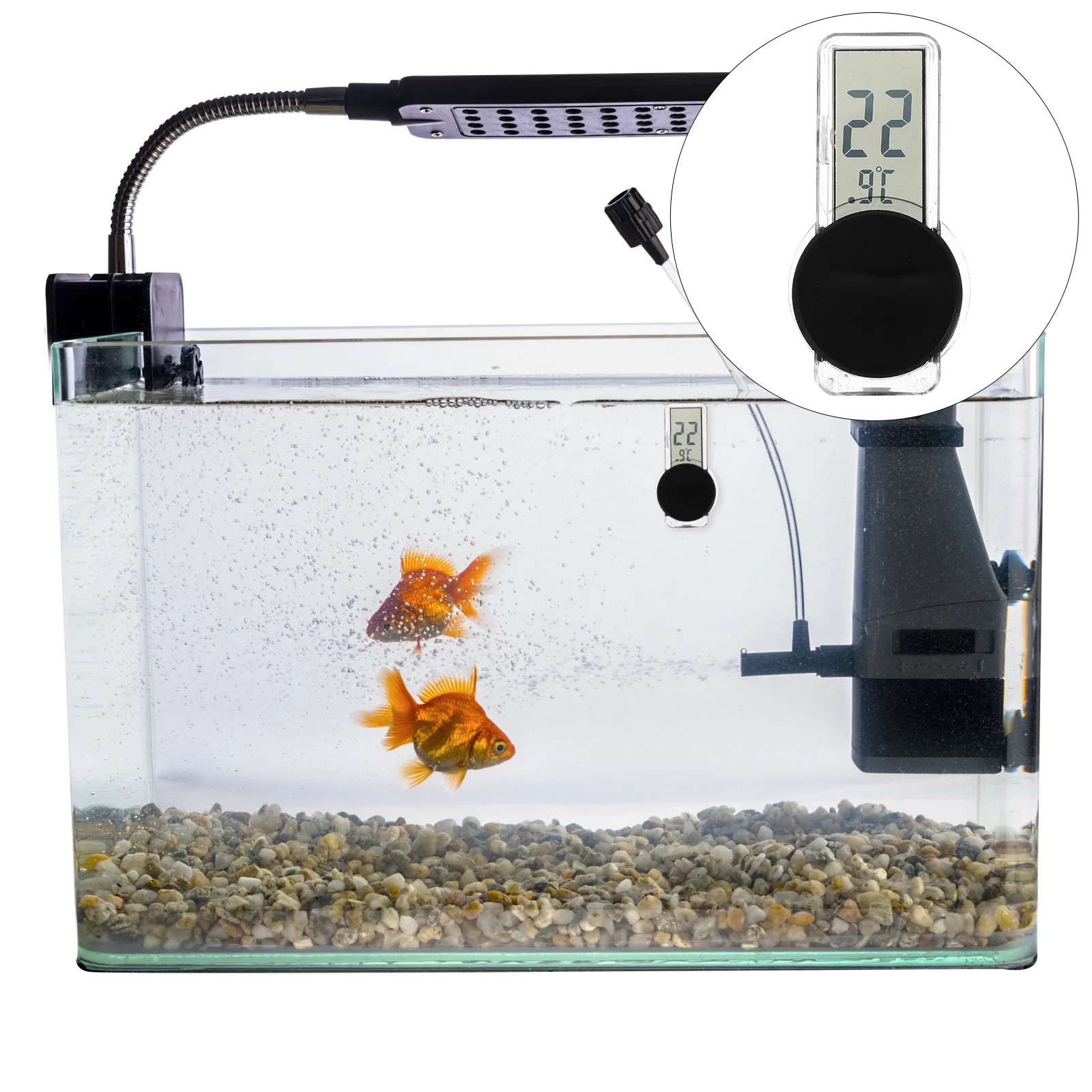 

Reptile Box Thermometer Waterproof Digital Temperature Gauge for Aquarium Fish Tank Breeding Temperature Measuring Device Indoor