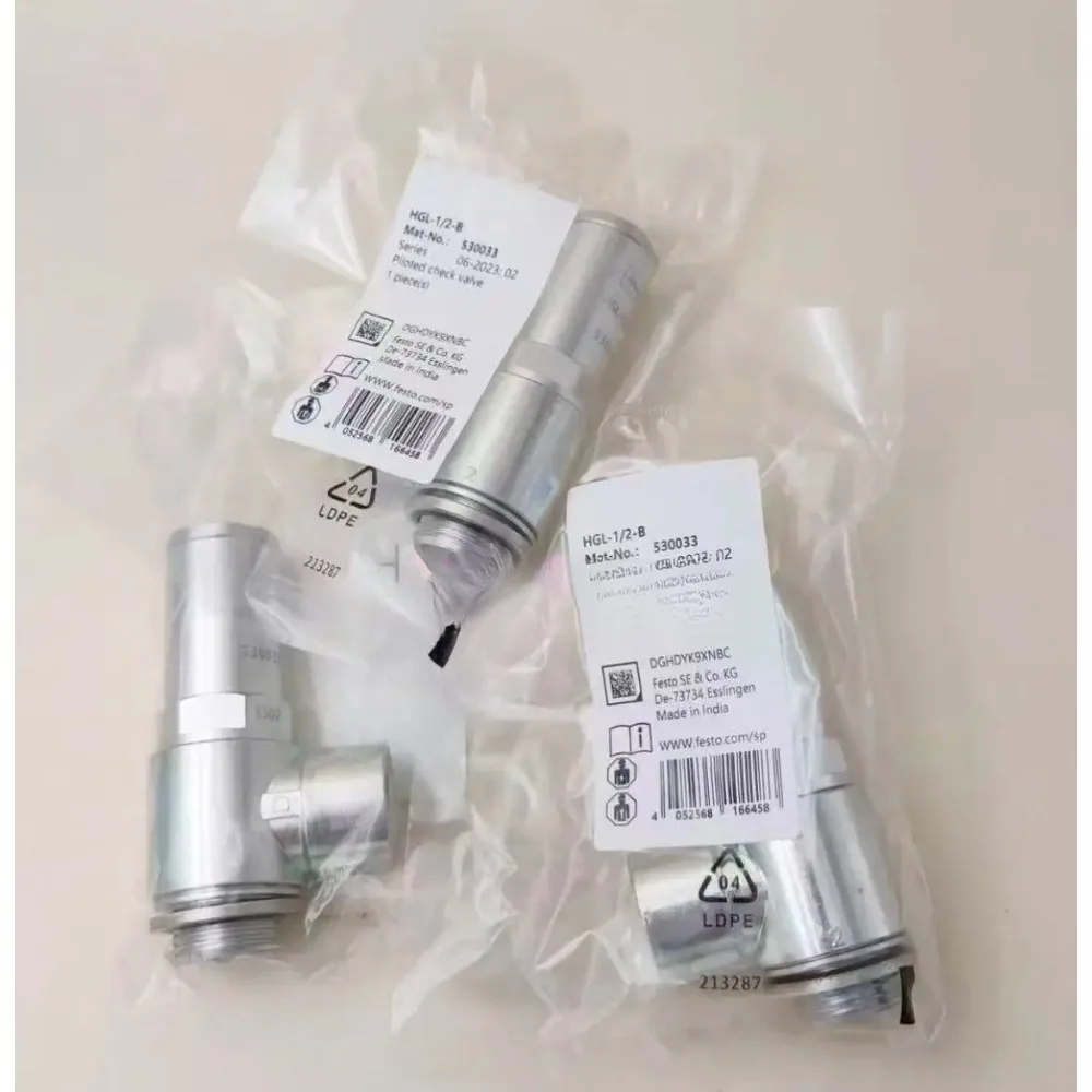 Original Pilot Operated One-way Valve HGL-1/8-B 530030 530031 530032 530033 530039 HGL-1/8-QS-6 530040