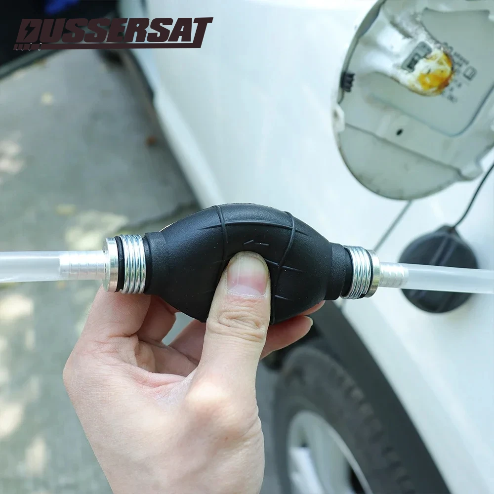 6/8/10/12 مللي متر خط مضخة الوقود اليدوية المطاط الألومنيوم اليد التمهيدي لمبة نقل زيت الديزل البنزين لسيارة قارب البحرية الخارجية #4