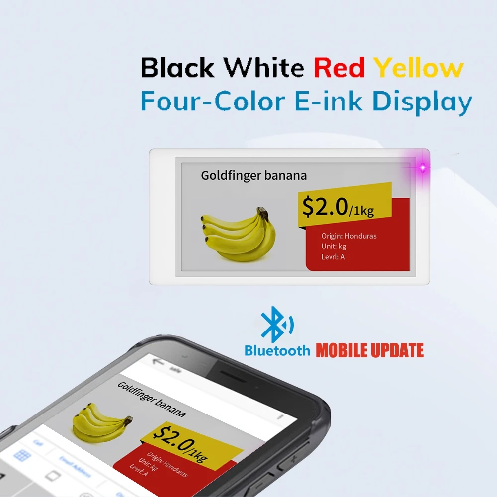 

Mobile App controlled 3.5 inches Epaper BLE BT Standalone ESL Digital DIY E ink Price Tag ESL Electronic Shelf Label Electronic