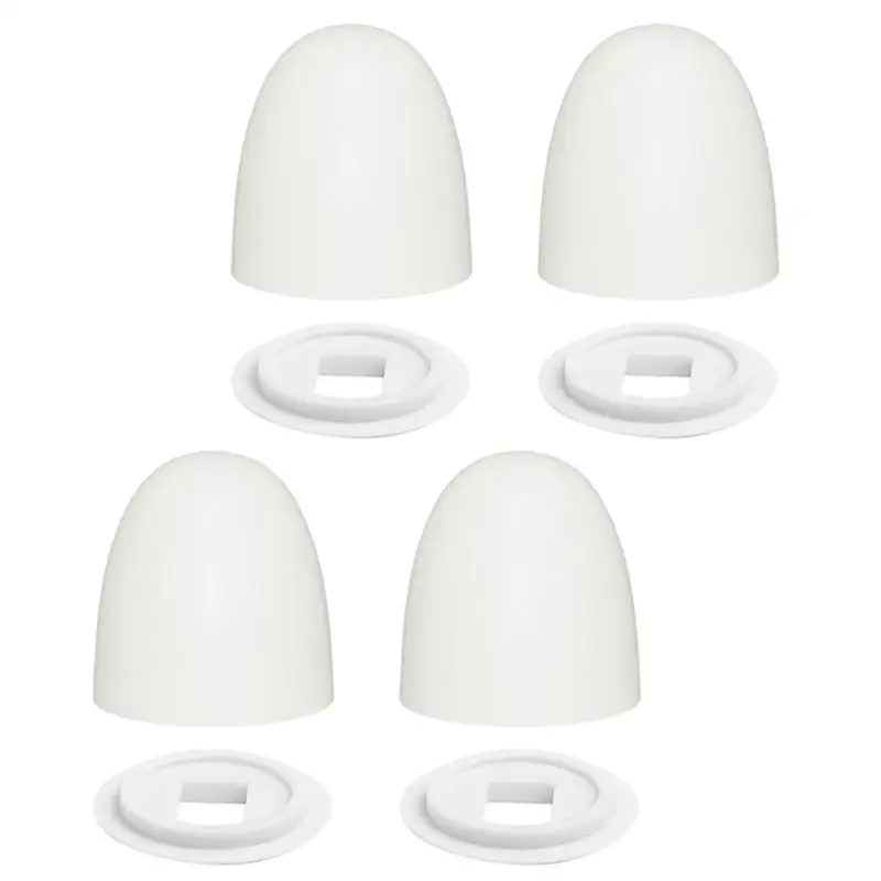 

31BC 4pcs Glow Toilet Bolt Covers Caps for Easy Concealment of Unsightly Bolts with Nighttime Visibility in Campers Trailer