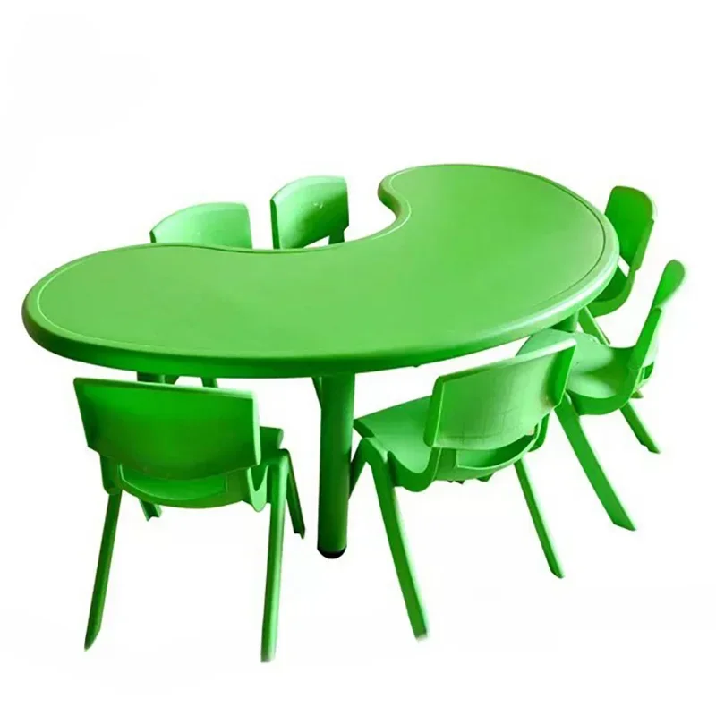 Plastic Children Tables Home Writing Tables Kindergarten Early Education Game Desk Children Eating Lift Table Children Furniture