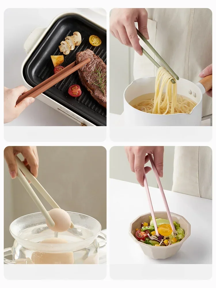 Anti-scald Silicone Clamps Simplicity Kitchen Anti-slip Ironing Clip Household Heat Resistant Food Clamps for Steak and Barbecue