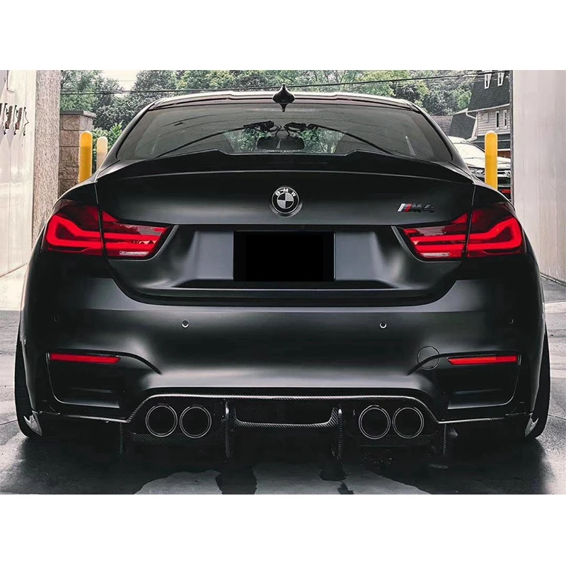 For BMW M4 F82 Coupe PSM style carbon fiber Spoiler Car Rear Boot Lip Wing 2014 +