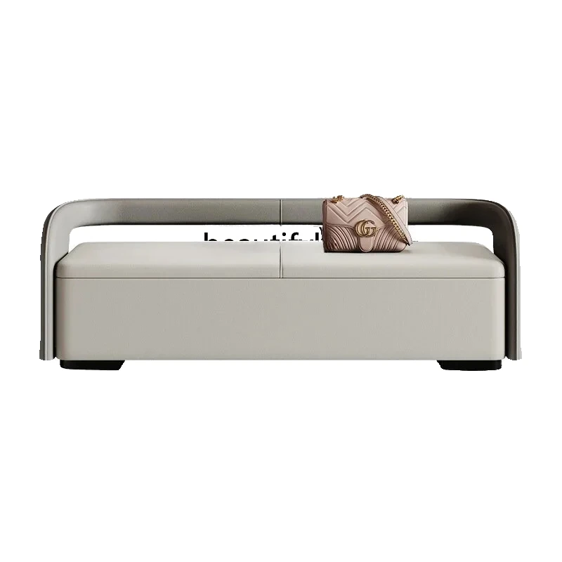 

A44 Shoe change storage stool storage can sit at the end of the bed, sofa stool, long strip storage shoe stool