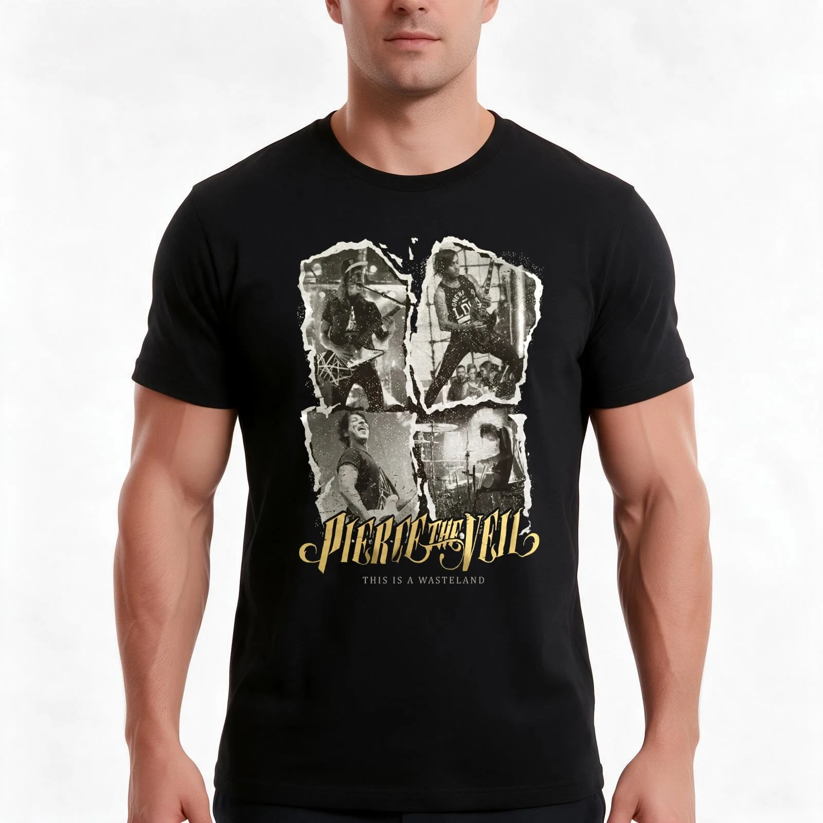 This Is Waste Land T-Shirt, Summer Casual Cotton Tee, Oversized Streetwear Tops, Vintage Graphic Print, Loose Fit Short Sleeve
