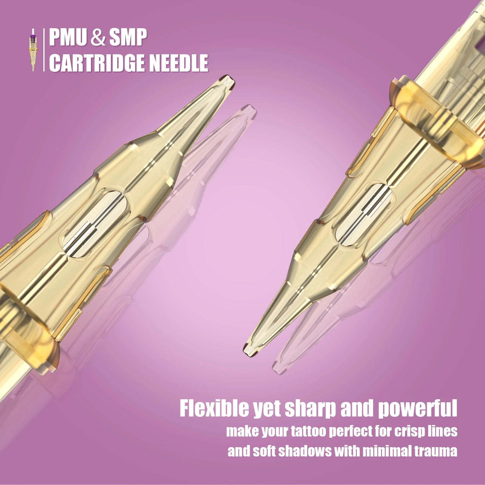 SMP  PMU 60pcs/100pcs  EZ Tattoo Cartridge Naalden RL SMP Wegwerp Gesteriliseerde Micropigmentatie Permanente Make-Up Wenkbrauwen Microblading Tattoo Pen