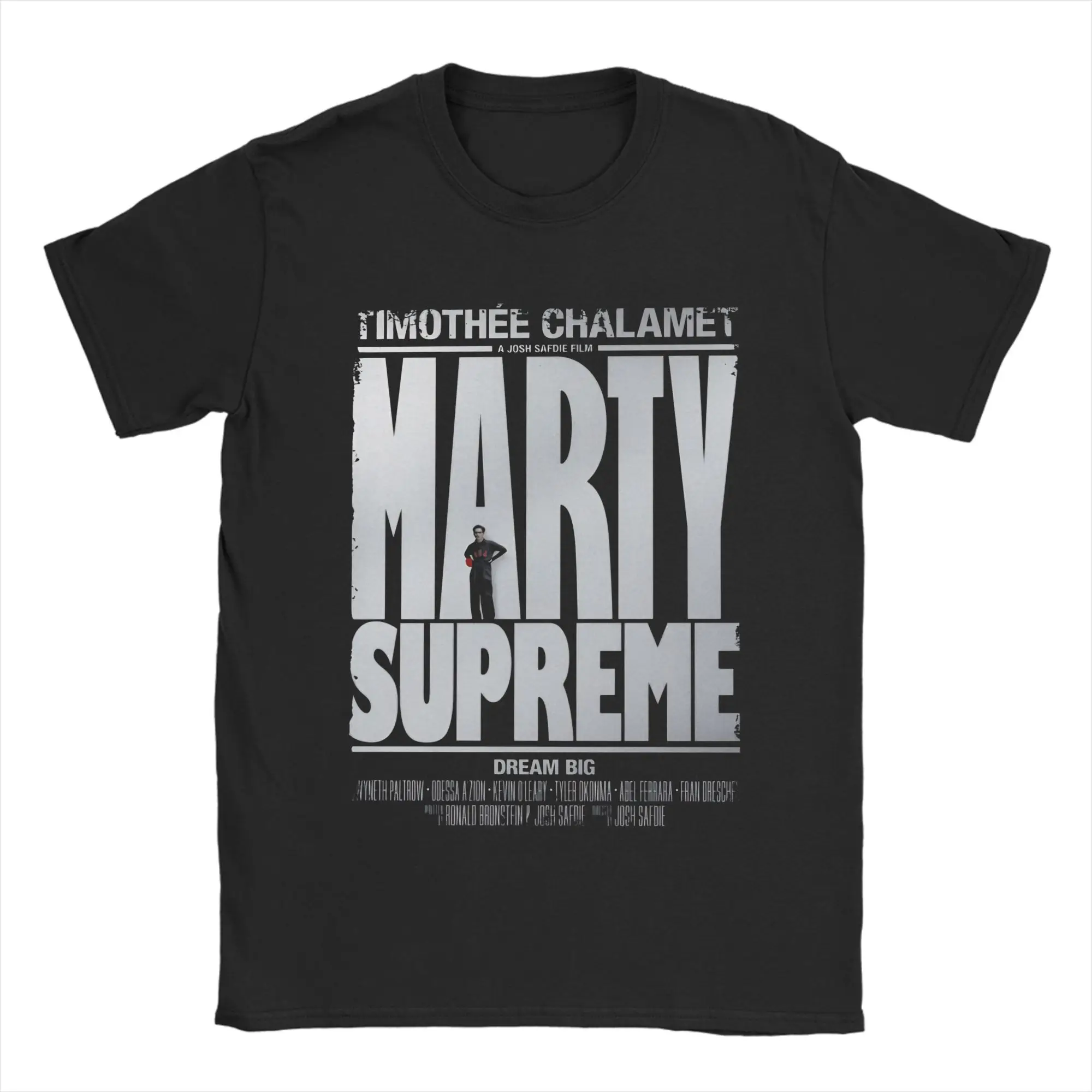 Marty Supreme Timothee Chalamet T Shirt Men's  100% Cotton Vintage T-Shirts Crew Neck  Tee Shirt Short Sleeve Clothes Classic