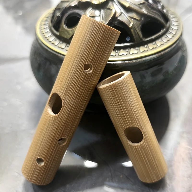 Mini Bamboo Mouth Flute Beginners Playing Whistle Flutes Handmade Traditional Short Flute Niche Chinese Musical Instruments