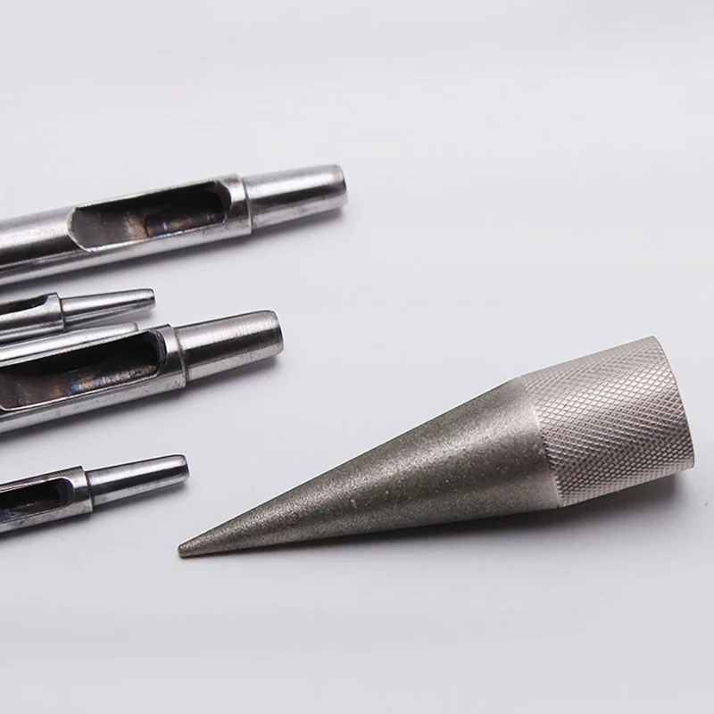 DIY Leather round Hole Punching Tool - Manual Edge Polisher Grinder Sharpening Tool for Crafting And Leatherworking