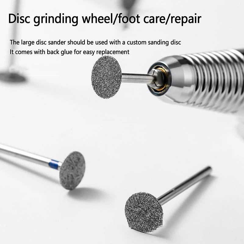 Removal Head Diamond Electric Nail Drill Bit Disc Grinding Burr T Mills Grinder Cuticle Cutter Art Tools Nail Polishing Bits