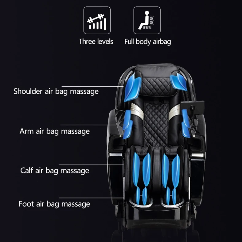 Investir dans la sérénité ultime le fauteuil de massage de luxe Foremost avec programmes automobiles intelligents et couverture en L-Track