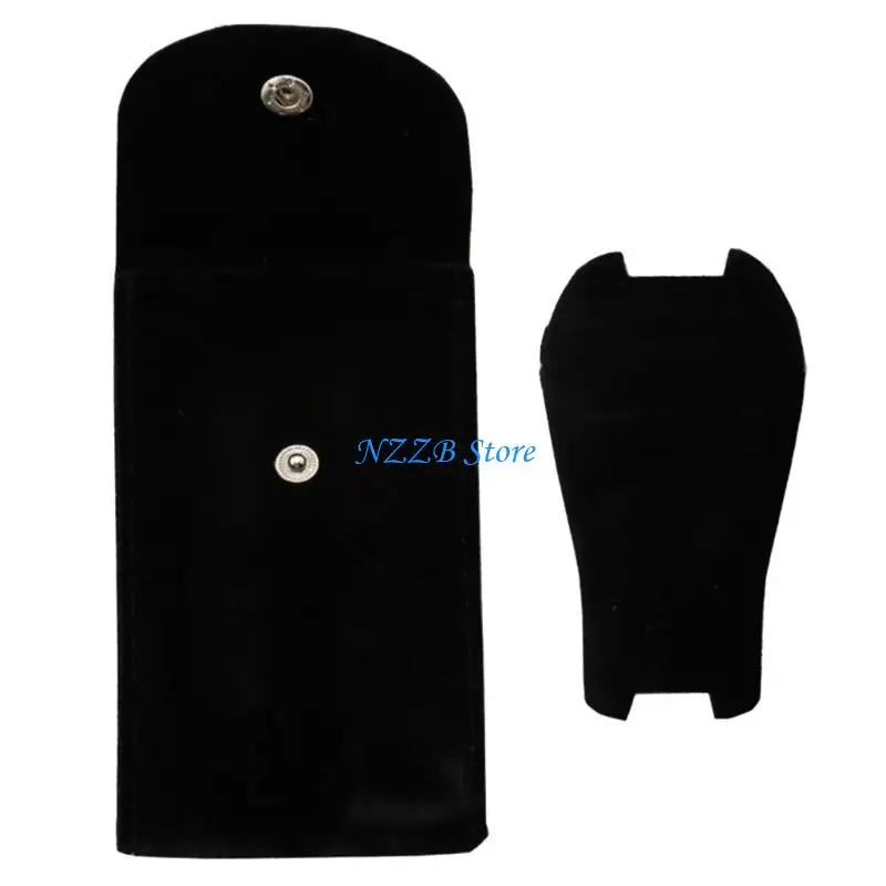 

T21F Plush Watch Storage Stylish Plush Watch Holder Bag Watch Container for Safekeeping and Protect