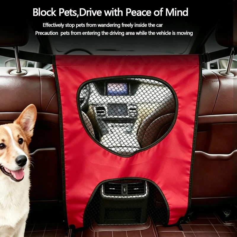 1pc Car Rear Pet Blocking Isolation Net Car Seat Storage Bag Car universal Back Storage Bag Multi-Purpose