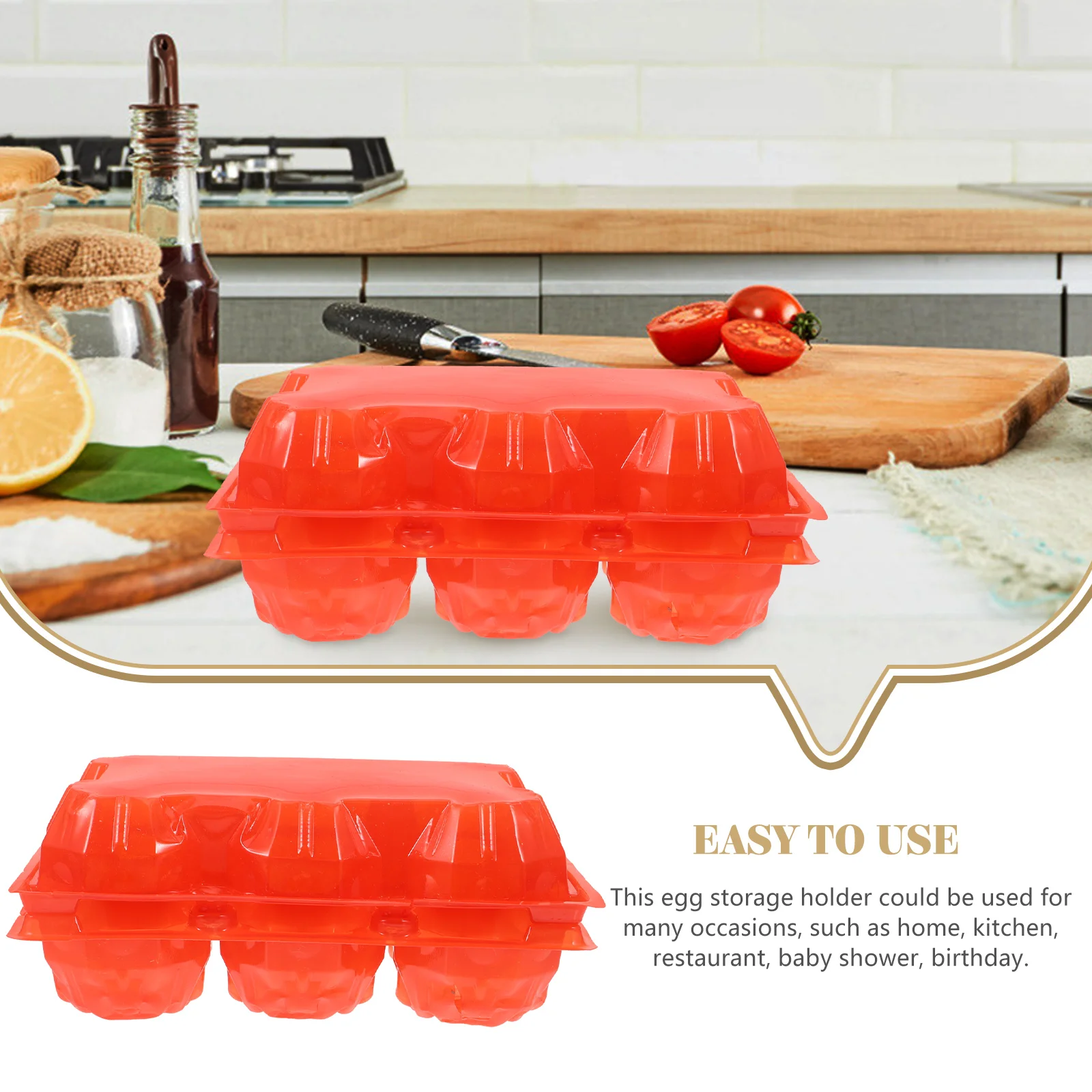 

100 Pcs Egg Tray Carton Empty Chicken Storage Container Containers Holder Cartons Plastic Grid
