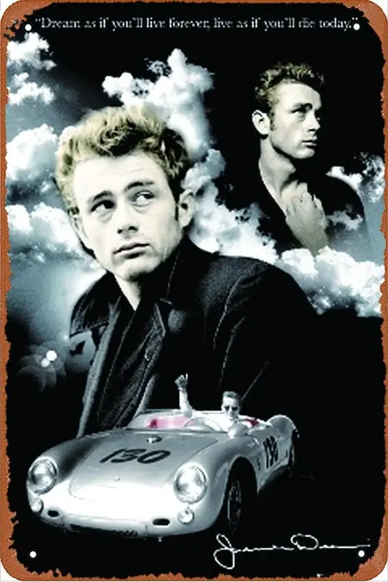 Dean - Clouds Plaque Poster Metal Tin Sign ; Vintage Retro Wall Decor