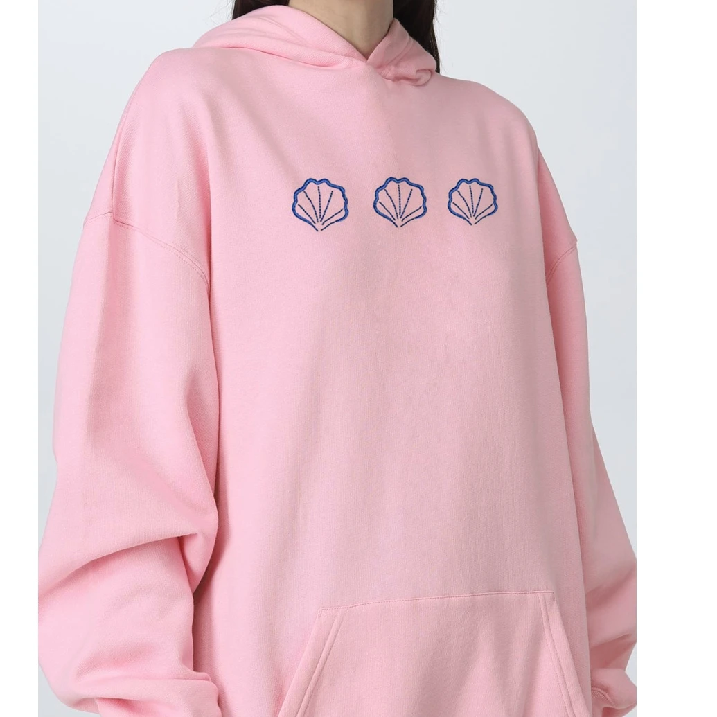 Roupas alternativas femininas primavera outono moletom com capuz manga comprida padrão bordado com capuz com bolso