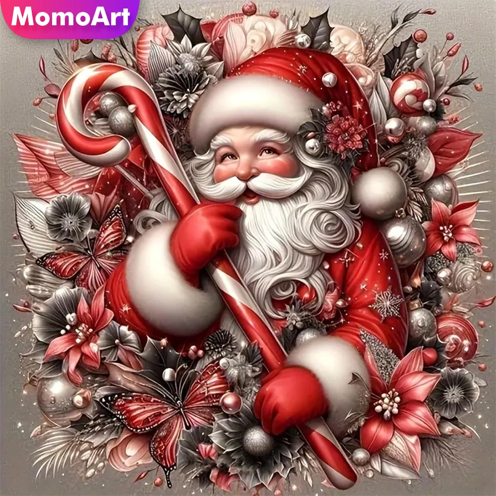 

Momoart DIY Алмазная вышивка Санта-Клаус персонаж живопись портрет Новое поступление Алмазная мозаика Новое поступление рождественские подарки