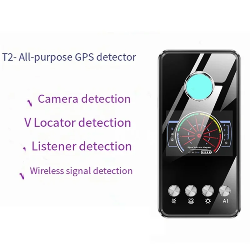 Rilevatore di telecamere laser a infrarossi Segnale RF Localizzatore GPS Mini Bug Finder Anti intercettazioni Rilevatore di gadget spia Bluetooth wireless