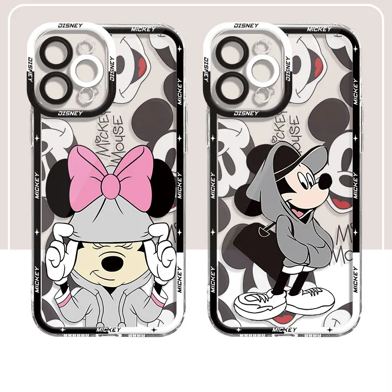 Disney-funda transparente de Mickey y Minnie Mouse para Honor 90 Lite, X8a, X8, 4G, X9a, 5G, X8