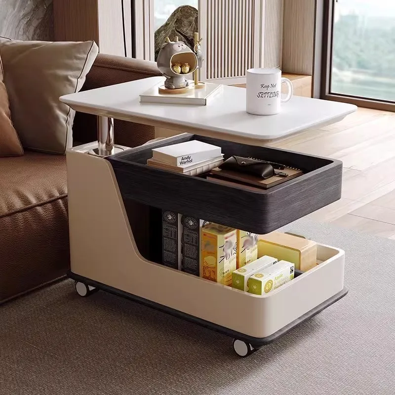 

/Multifunctional Modern Side Table Dubai Trolly Scandinavian Bedside Tea Table Canto Adjustable Mesa De Noche Room Furniture