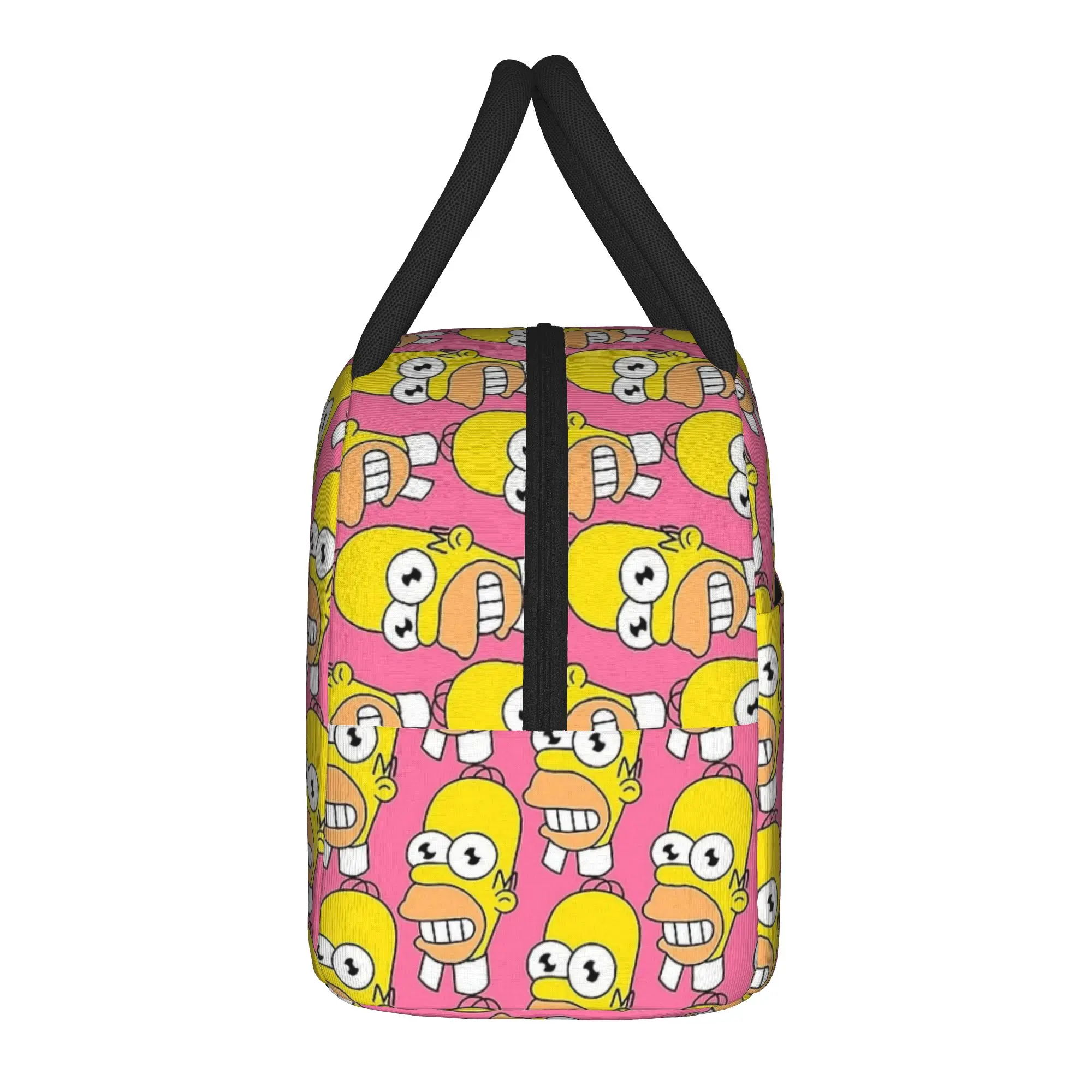 Mr Sparkle S-Simpsons Lunch Bag Funny Lunch Box For Women Travel Portable Cooler Bag Oxford Graphic Design Thermal Tote Handbags