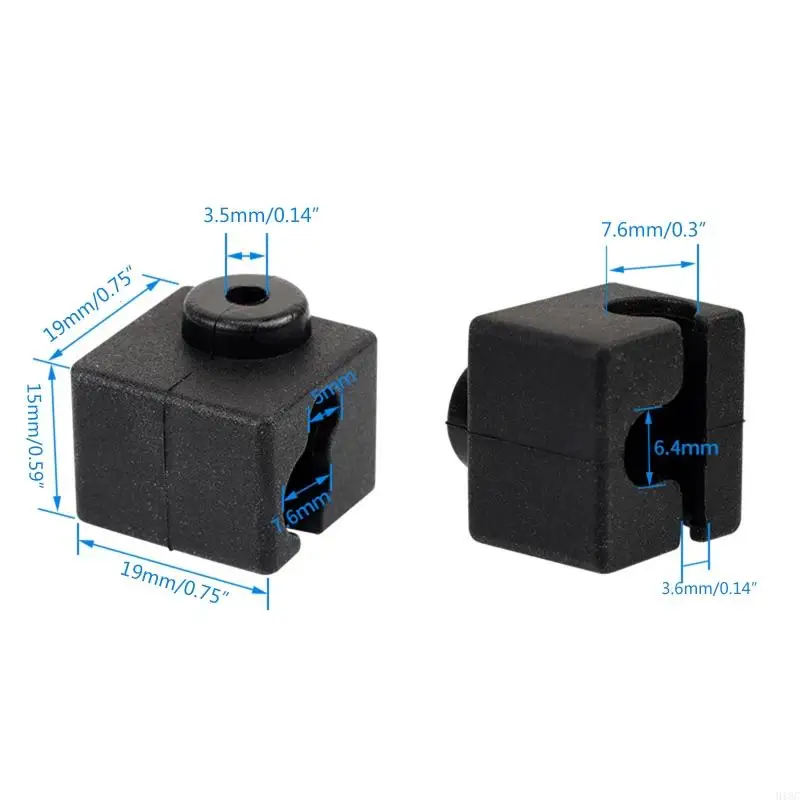 Extrusora impressora 3D 918C Hotend Bloco aquecedor meia silicone para capa silicone