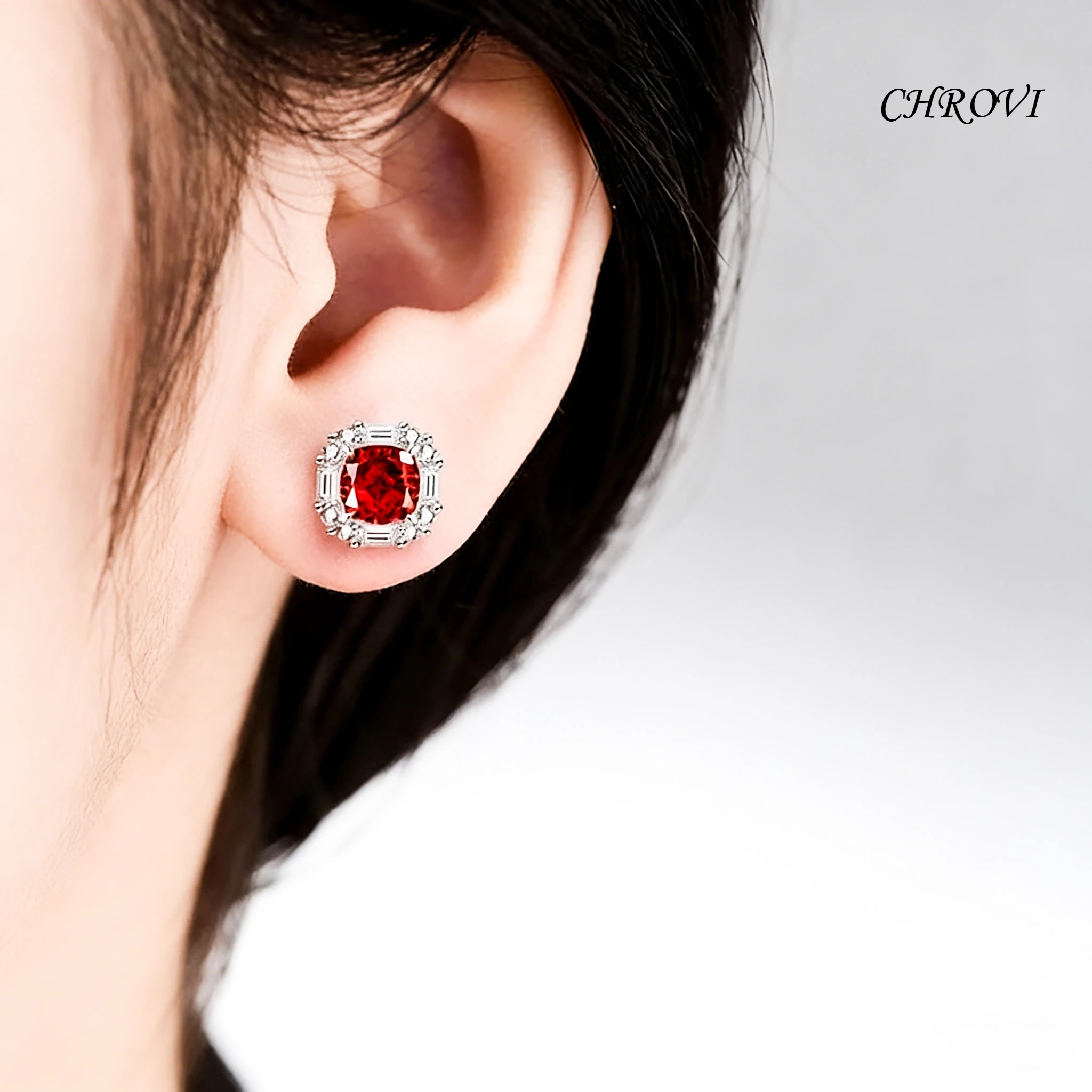 

Стильные и роскошные серьги из серебра 925 пробы с огранкой «ледяной цветок» и бриллиантами, женские украшения с высокоуглеродистыми бриллиантами.