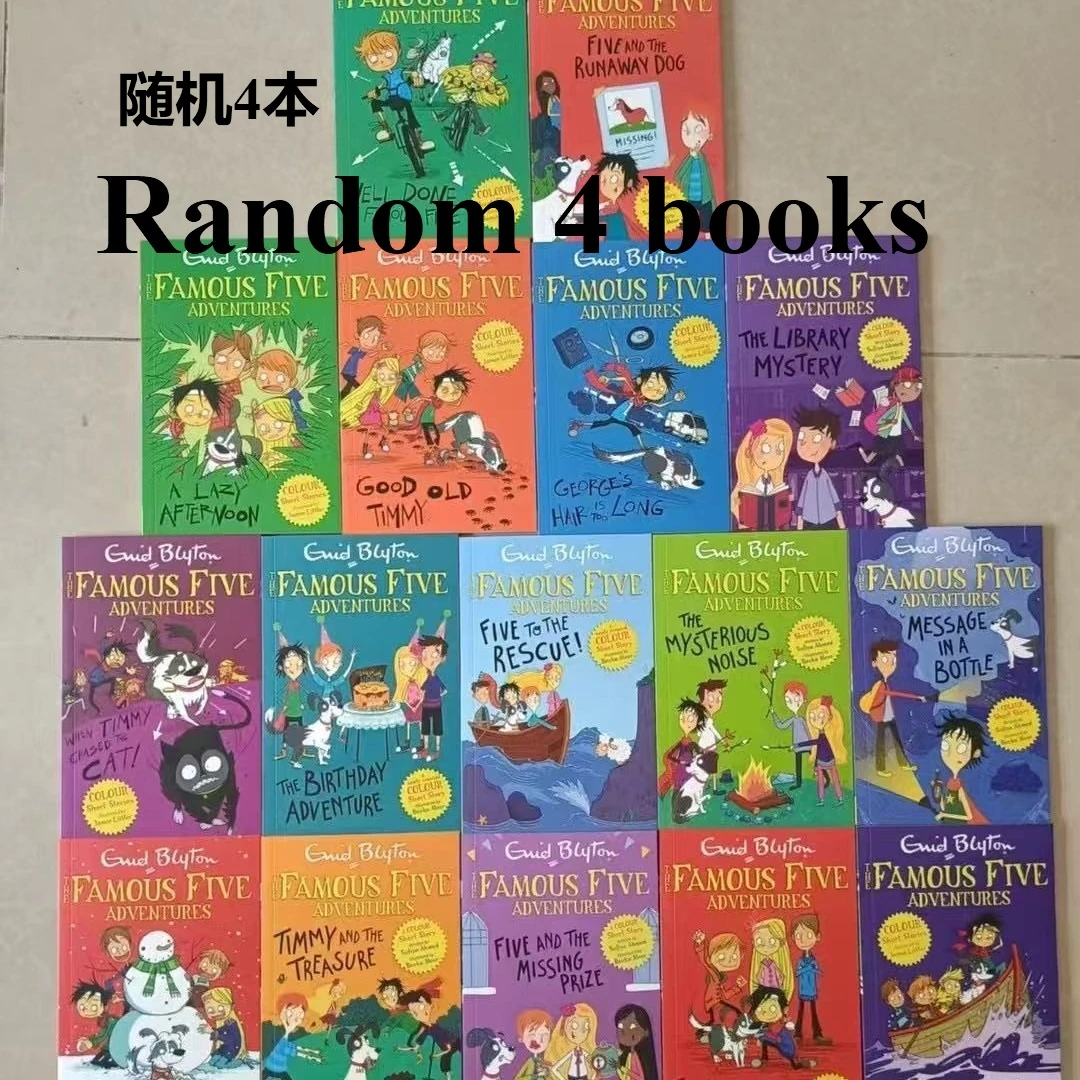 16 كتابًا/مجموعة إنيد بليتون مجموعة المغامرات الخمسة الشهيرة للأطفال الإنجليزية كتاب صور قصص المباحث Libros Livros #1