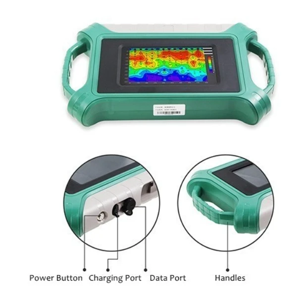 Rilevatore sotterraneo/acqua AIDU ADMT-300SX/Con sensore Versione di aggiornamento 3D 0-300M Tipo touch screen App gratuita
