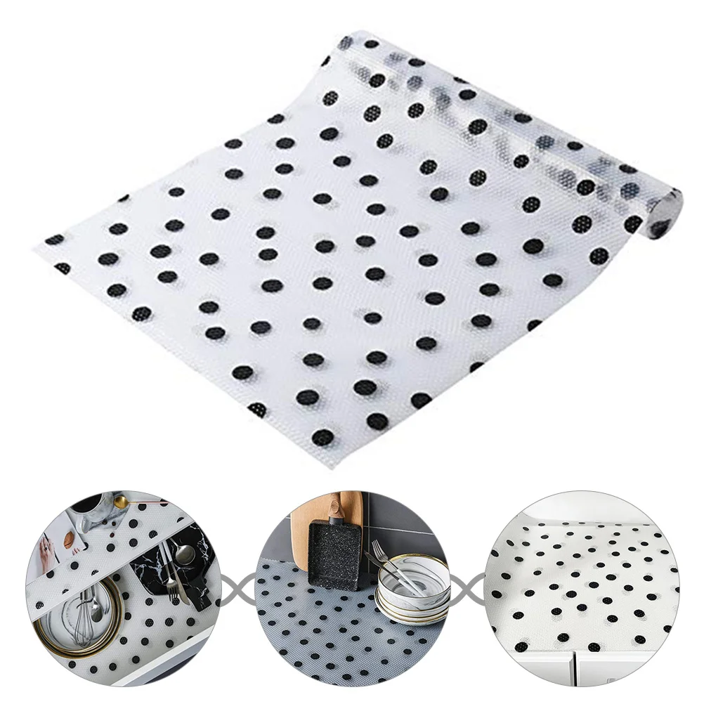 1 لفة خزانة مقاومة للماء، بطانة رف قابلة لإعادة الاستخدام لتناسب بطانة الأدراج لمنظمة تخزين مساحة المكتب والمطبخ #5