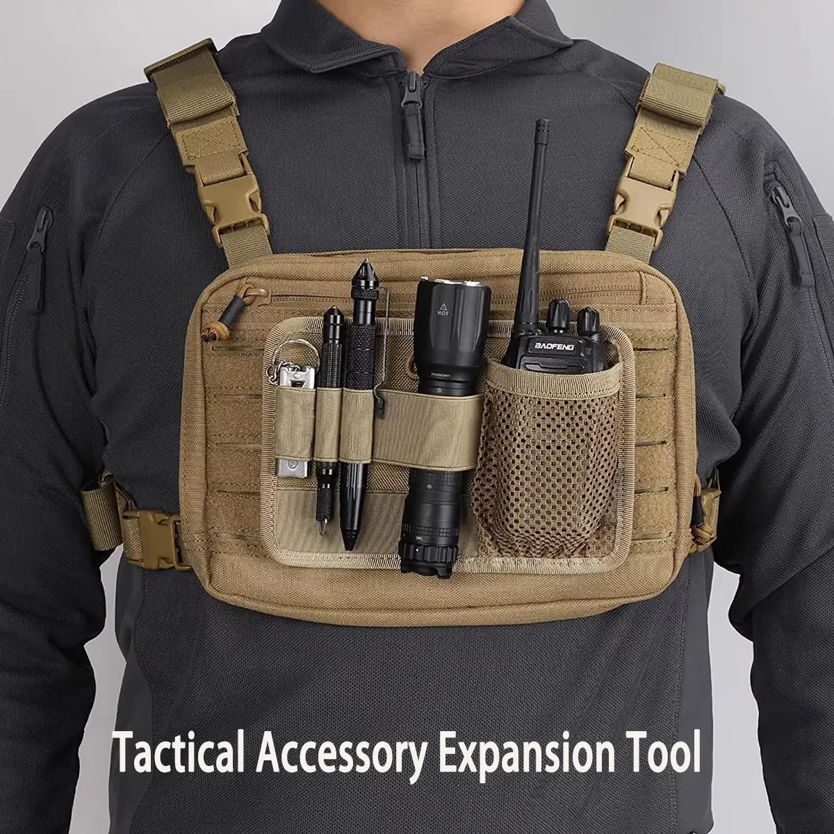 

Модульная панель-органайзер EDC на липучке для тактических аксессуаров, для рюкзаков, жилетов, кемпинга и охоты